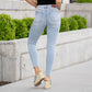 Judy Blue - Mid Rise Vintage Wash Skinny Jean