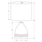 Lighting, Modern Table Lamp - Cream
