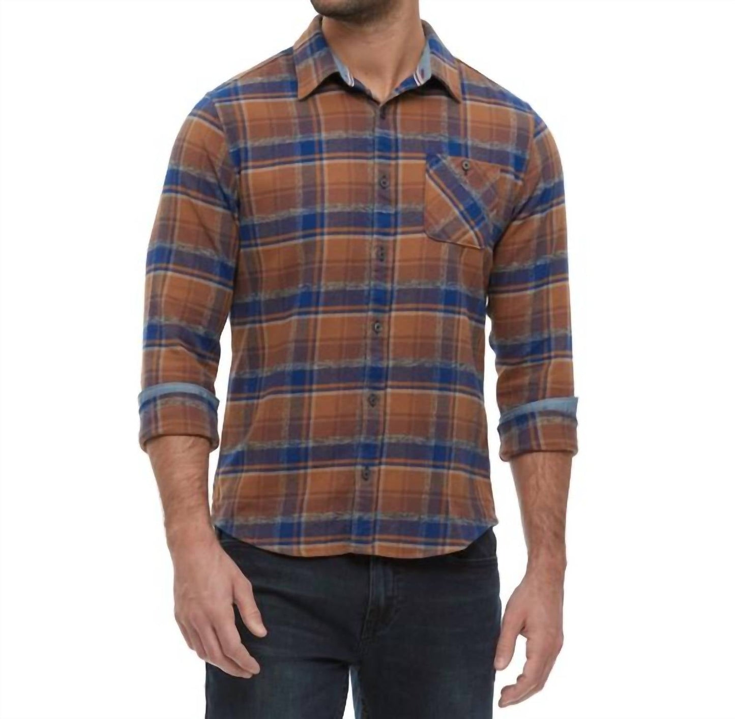 Flags & Anthem - Ironwood Long Sleeve Heather Flannel Shirt