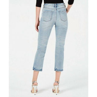 Kendall + Kylie - The Icon Distressed Boyfriend Crop Ripped Jeans