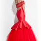 Rachel Allan - Beaded Mikado Prom Gown With Soft Tulle