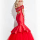 Rachel Allan - Beaded Mikado Prom Gown With Soft Tulle