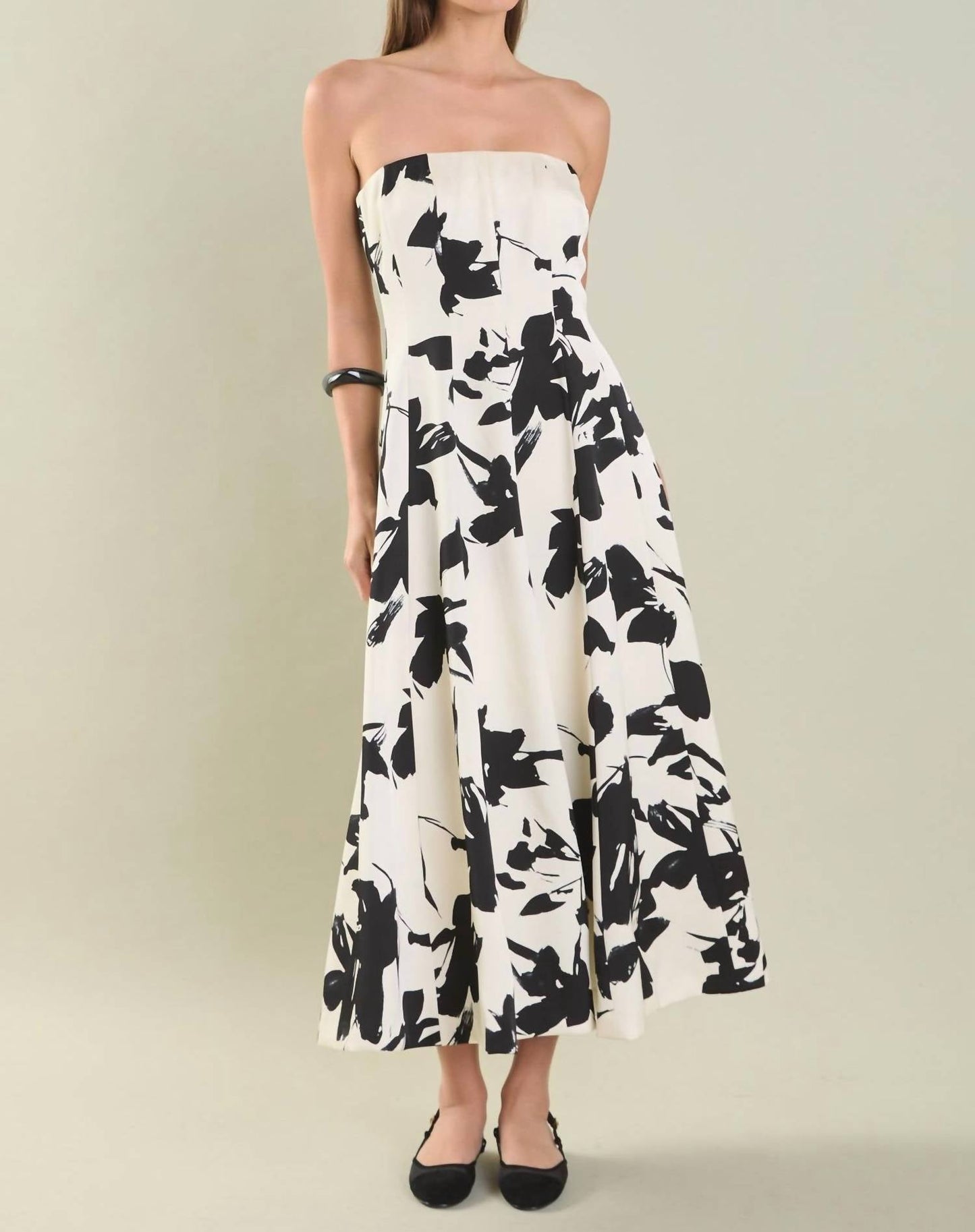 2.7 August Apparel - Flounced Midi Dress