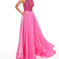 Rachel Allan - Beaded Fit And Flare Prom Gown