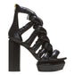 Balmain - Women's Ava Braided Block-heel Platform Pumps