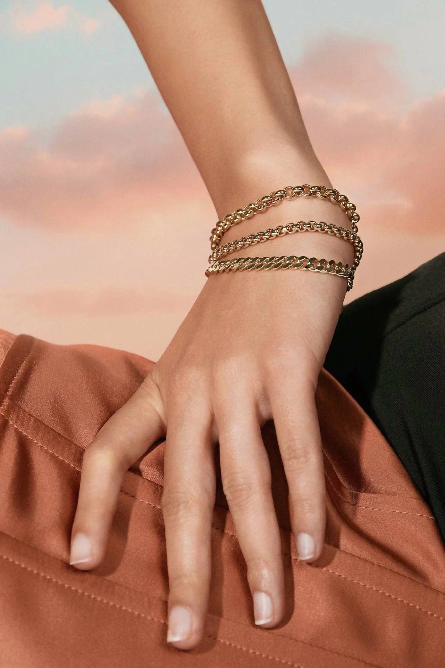 Eklexic - Women's Micro Royal Rolo Chain Bracelet