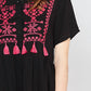 Entro - Embroidered & Tassel Mini Dress