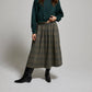 Asher - Scarlet Plaid Midi Skirt