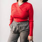 Steve Madden - Crossover Ribbed Sweater