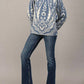 Fate - Jacquard Knit Mock Neck Sweater