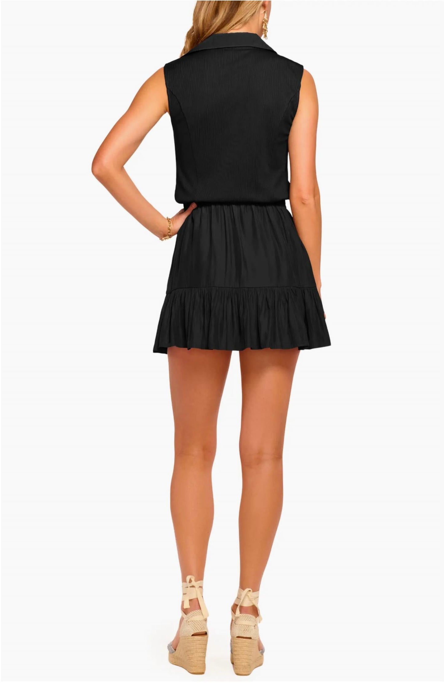 Ramy Brook - Odette Ribbed Combo Mini Dress
