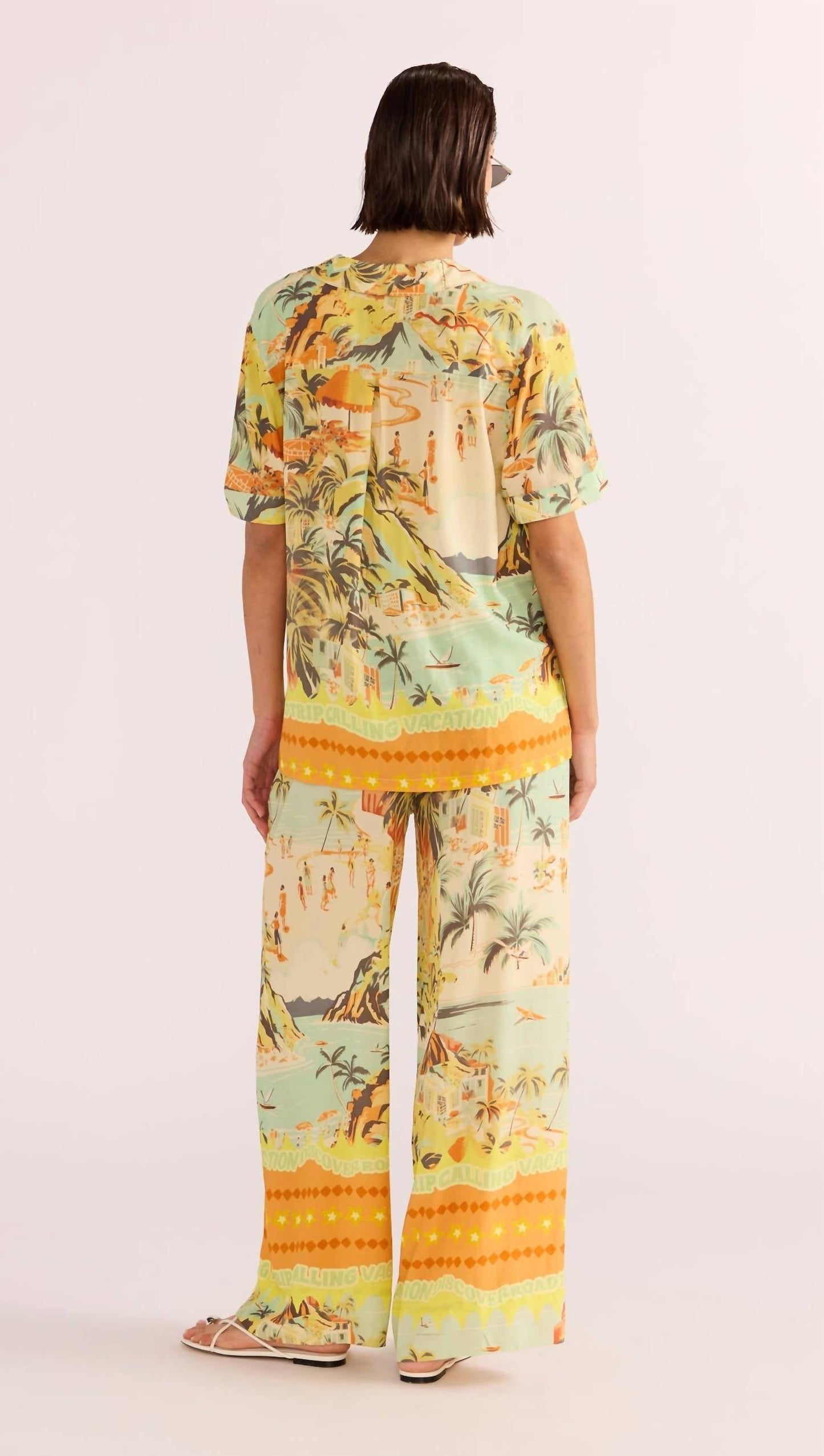 Minkpink - Vacanza High Waist Wide Leg Pant
