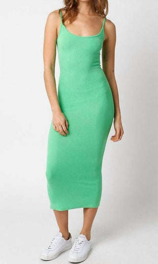 Olivaceous - Lana Fitted Midi Dress