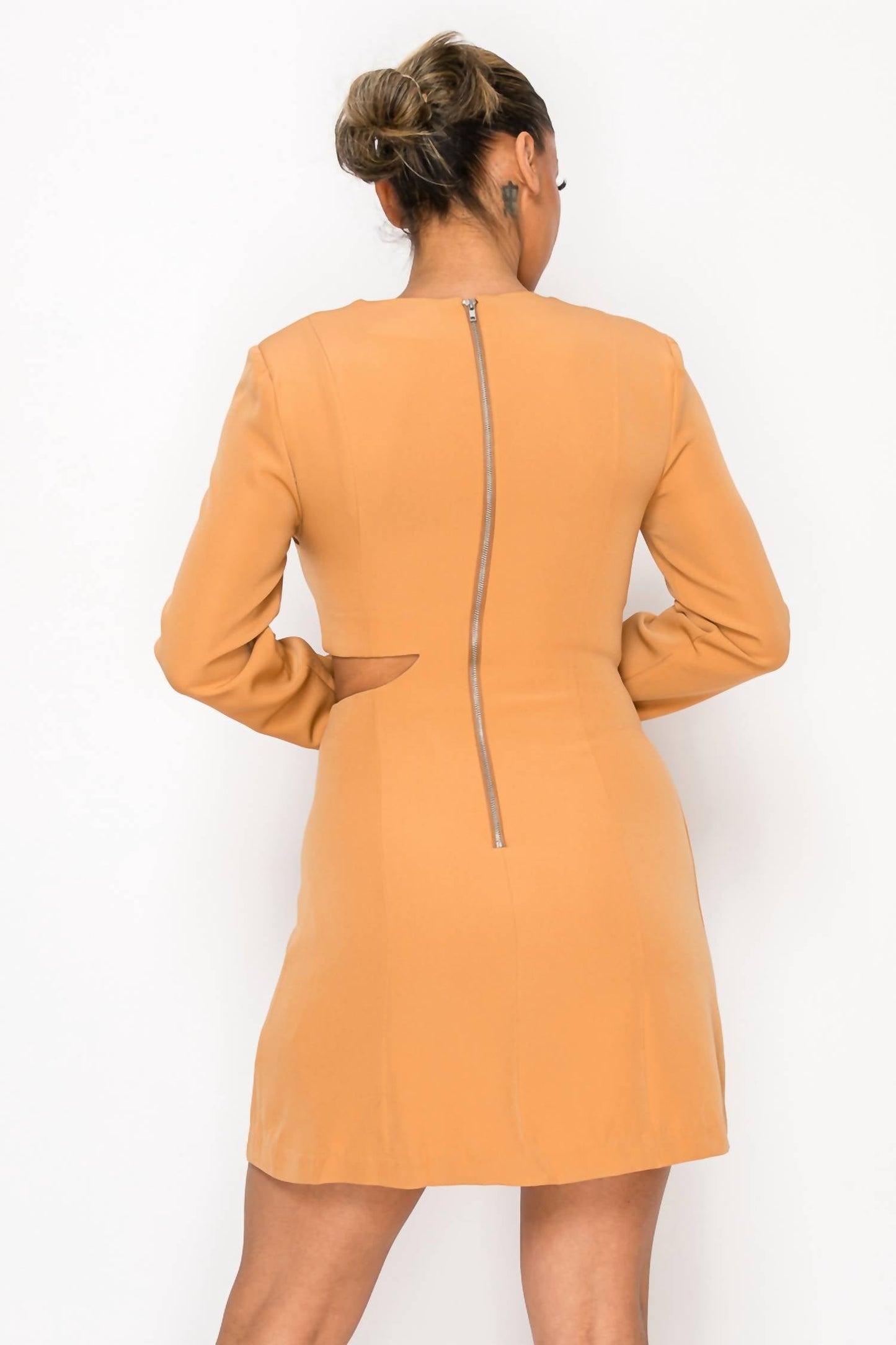 A.C.G. Los Angeles - Elegant Cut Out in Long Sleeve Mini Dress