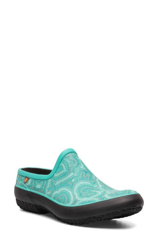 Bogs Patch Sita Waterproof Clog - Turquoise Multi