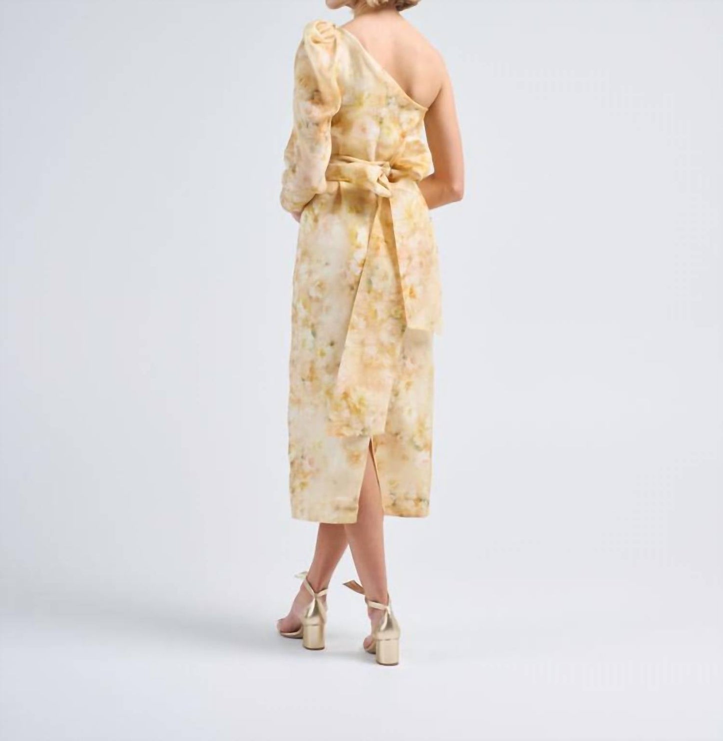 Zimmermann - Crush Asymmetrical Midi Dress