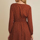 Gilli - Sammy Round Neck Long Sleeve Mini Dress
