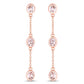 1.62 Carat Genuine Morganite .925 Sterling Silver Earrings
