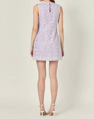 English Factory - Doria Crochet Lace Mini Dress