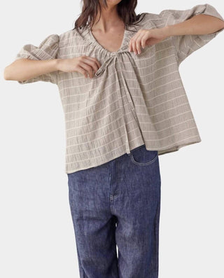 Amente - Front Tie Blouse