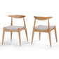 Elegant Dining Chairs With Ergonomic Backrest & Comfort Cushions (Set of 2)