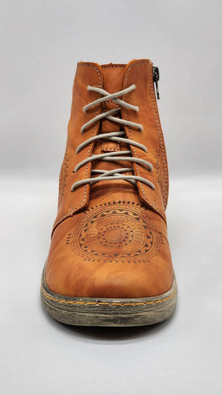 Kcr Group - Women's Timeless Fleece-Lined Zip-Up Leather Boots