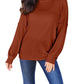 Basic Bae - Sleek Ribbed Mock Neck Knit Top