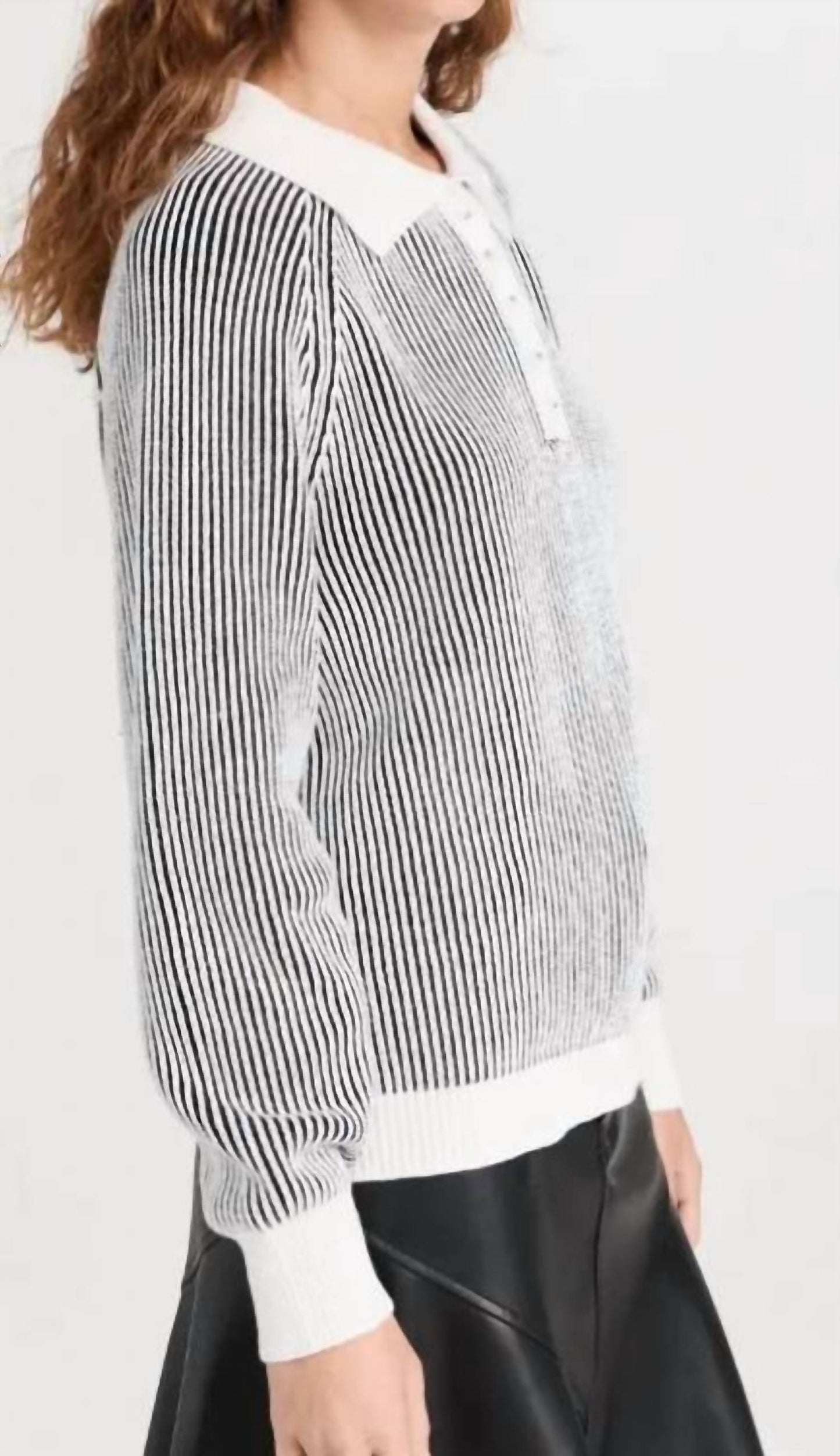 525 America - Plaited Johnny Collar Pullover