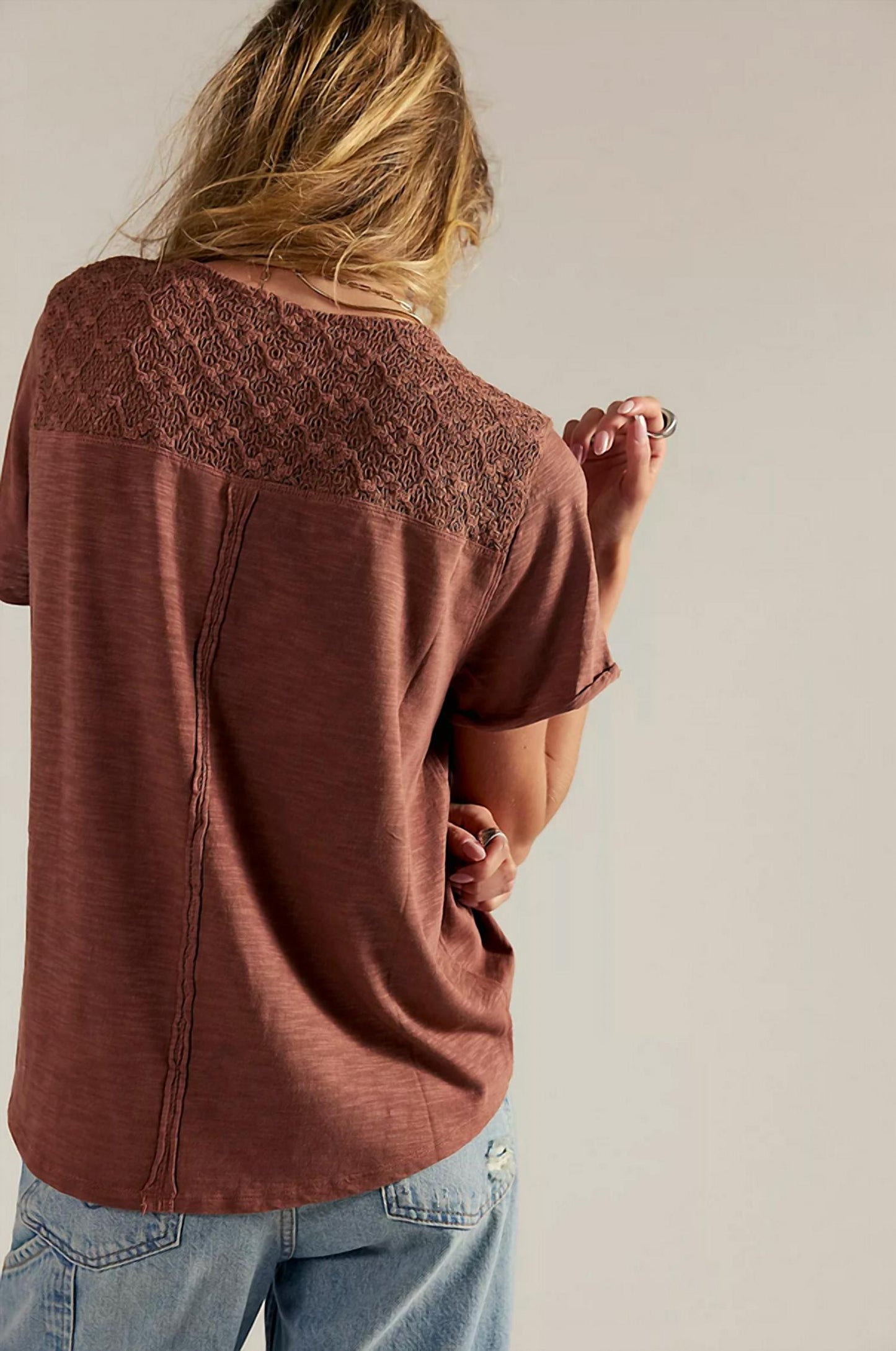 Free People - Heirloom Henley Tee