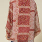 Entro - Paisley Print Blouse - Plus