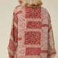 Entro - Paisley Print Blouse - Plus
