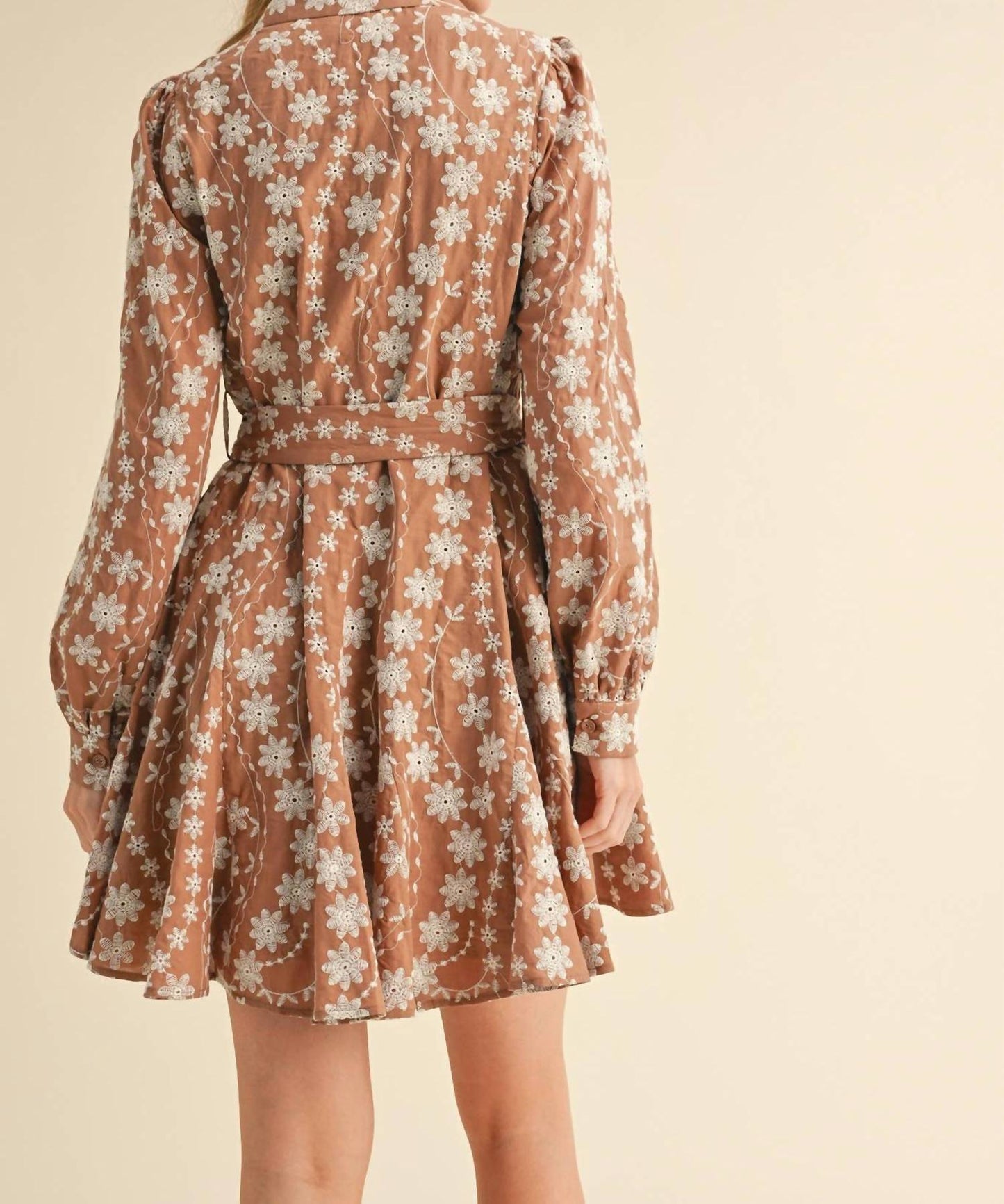 &Merci - Floral Embrodiered Mini Dress