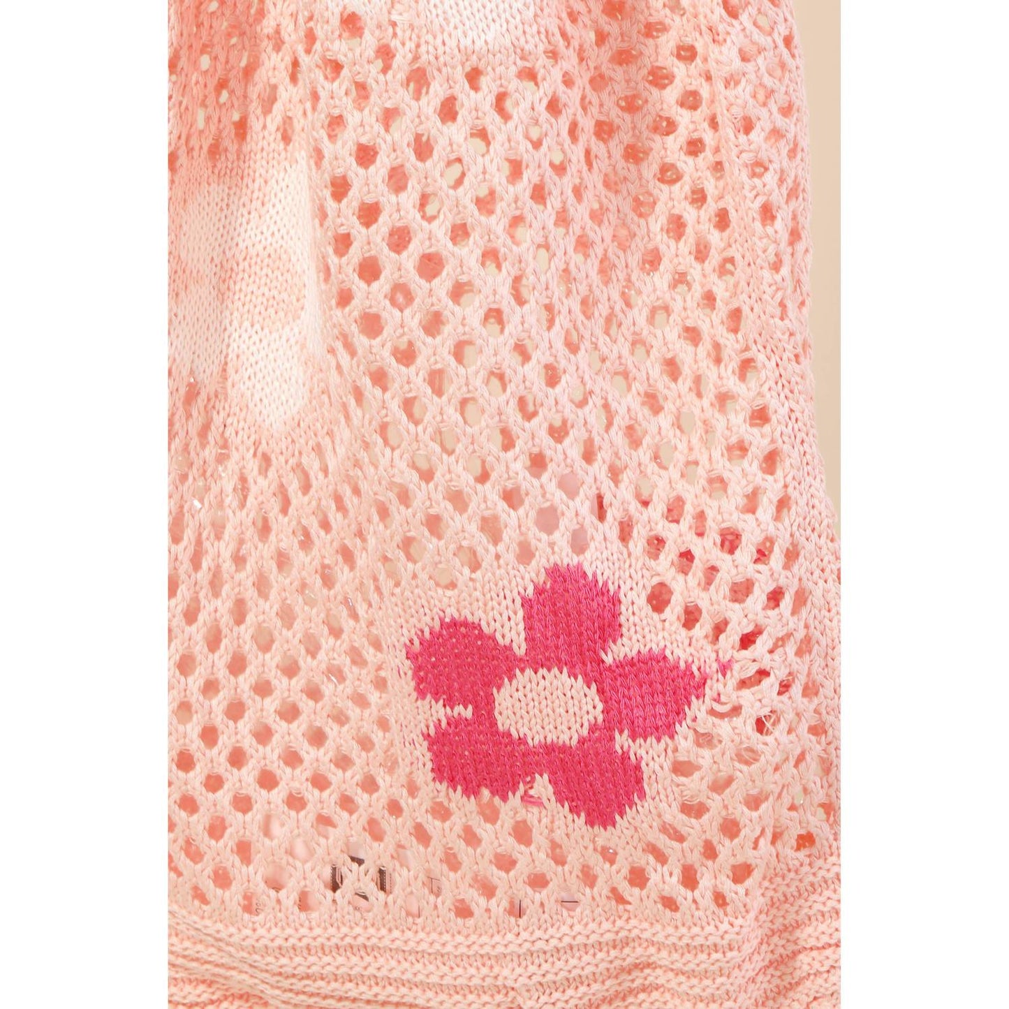 Anarchy Street - Women's Floral Print Knitted Tote Bag