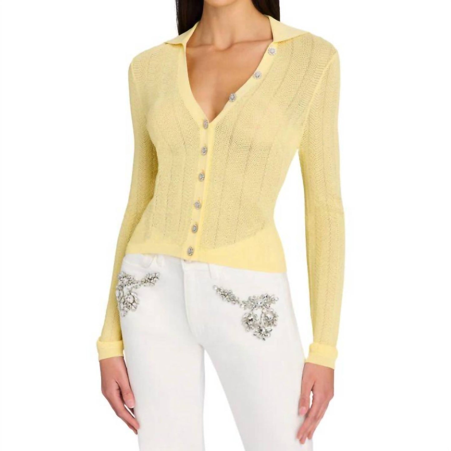 Generation Love - Megan Pointelle Cardigan