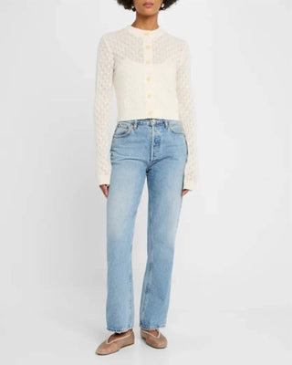 Atm - Wool Blend Textured Cardigan