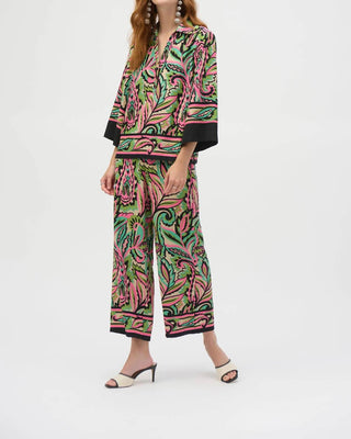 Joseph Ribkoff - Woven Paisley Print Boxy Top