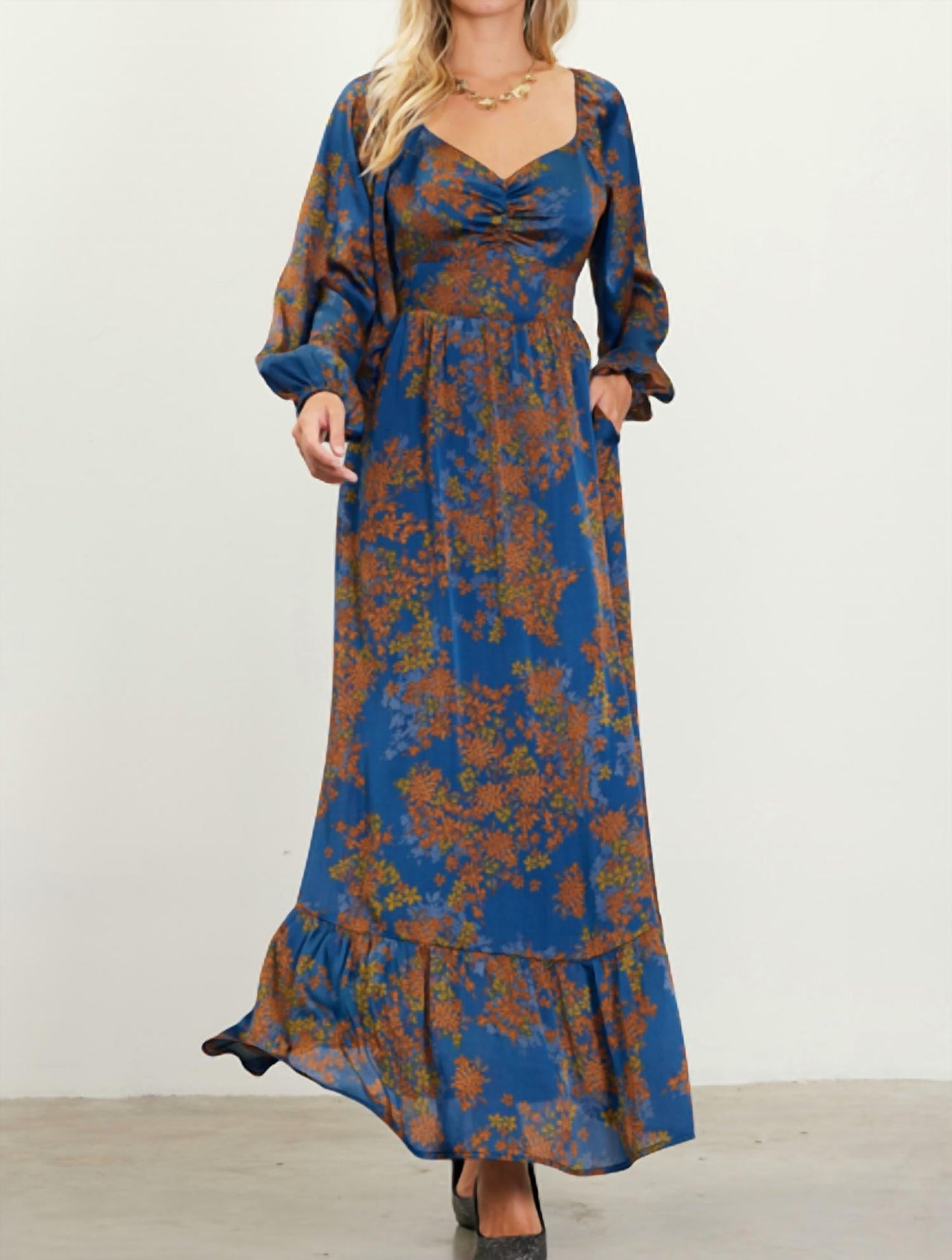 Skies Are Blue - Antoinette Floral Dress