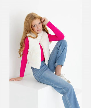 Love Daisy - Furry Puffer Vest