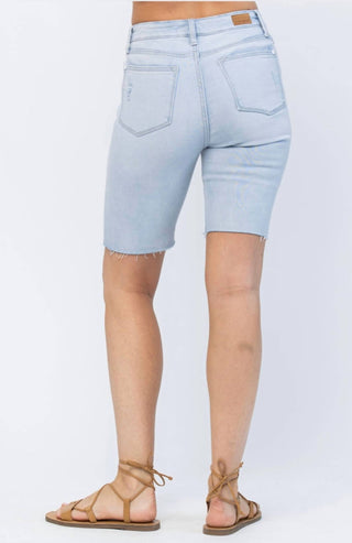 Judy Blue - High Waist Cutoff Bermuda Shorts