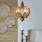Farmhouse Chandelier, 6 Light Wood Chandelier Pendant Light Fixture With Adjustable Chain For Dining Room Living Room Entryway, Bulb Not Included