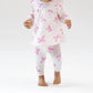 Angel Dear - Girl's Pretty Bows Ruffle Top & Ribbed Legging Set