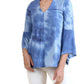 Umgee - Tie Dye Bell Sleeve Bohemian Top