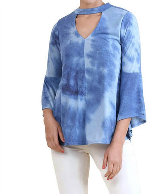 Umgee - Tie Dye Bell Sleeve Bohemian Top