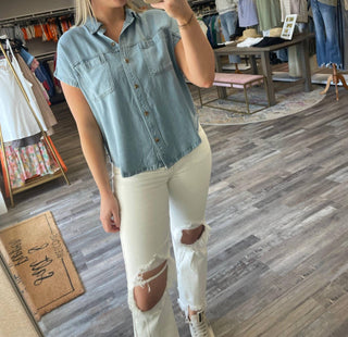 Blu Pepper - Short Sleeve Button Down Shirt