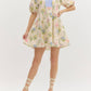 Entro - Halston Modern Floral Dress