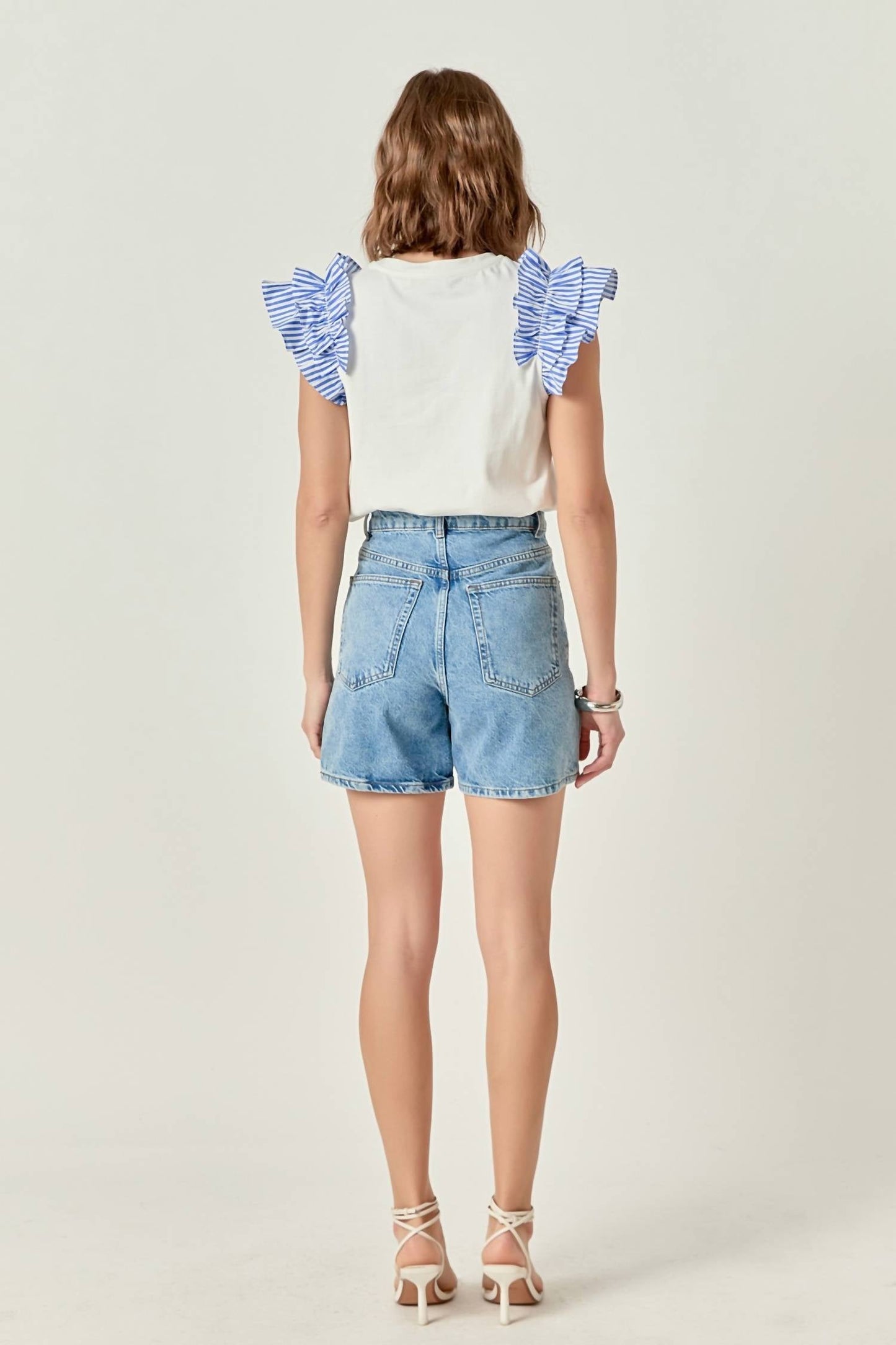 2.7 August Apparel - Chloe Ruffle Top
