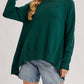 Bluivy - Women's Mock Neck Trapeze Knit Sweater