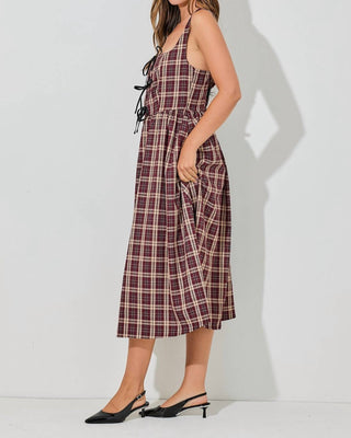 Baevely By Wellmade - Ribbon Accent Tank Midi Dress