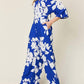 Double Take - Full Size Printed Tie Back Wide Leg Jumpsuit
