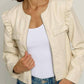 Central Park West - Ruffle Vegan Jacket